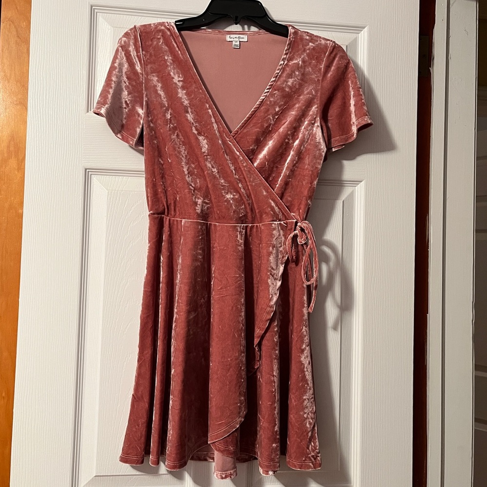 Zumiez Pink Velvet Dress